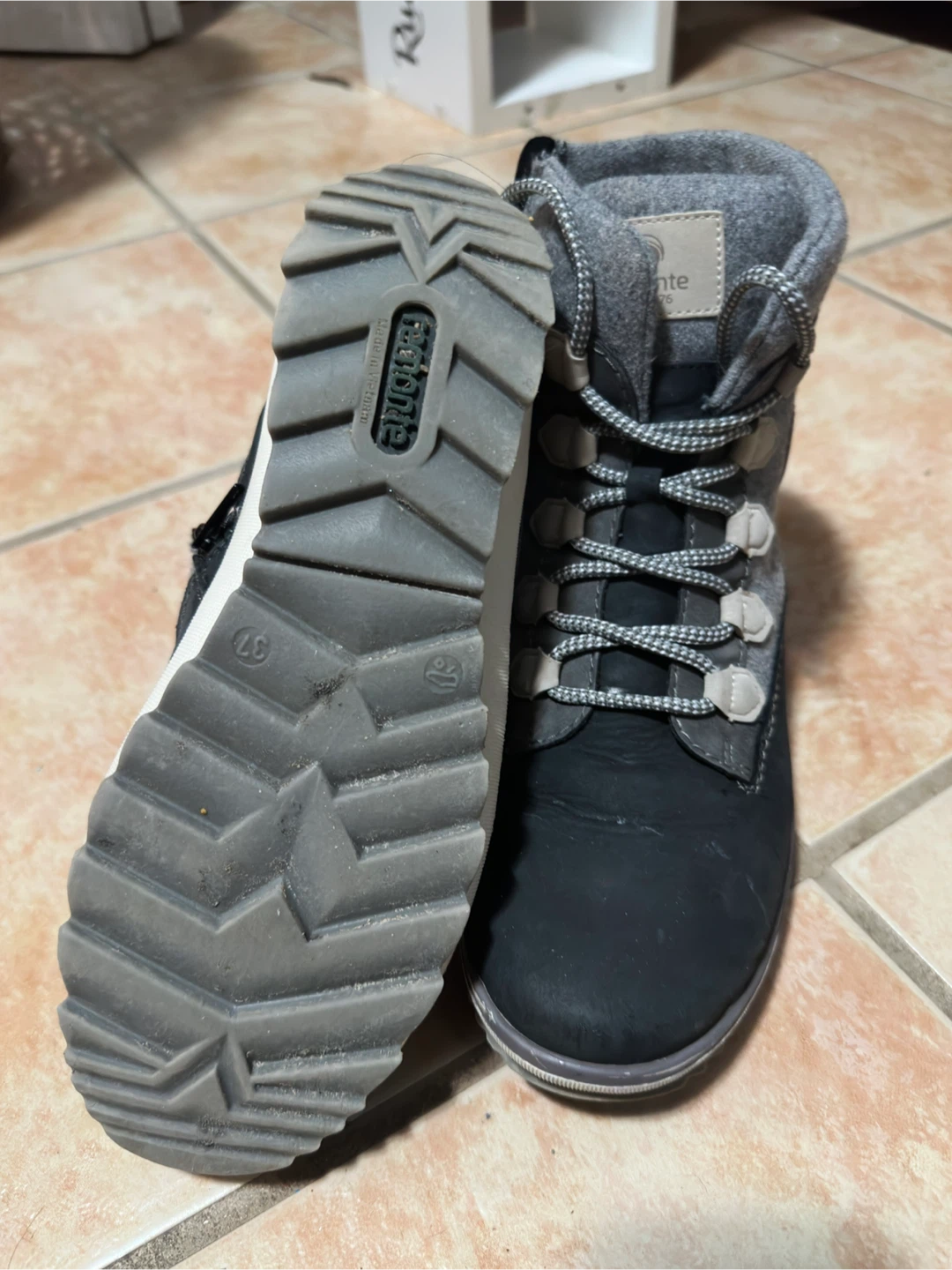 Remonte Women's Grey Lace-up Winter Boots Size 37 - photo 5