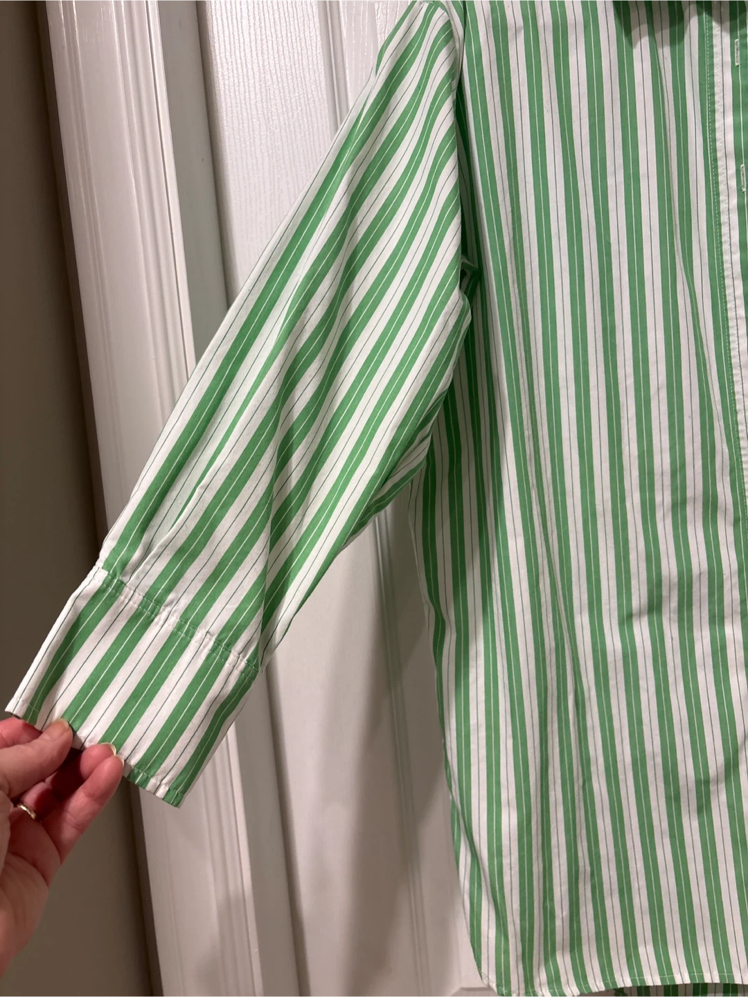 Twik par Simons Green & White Striped Button-Up Shirt - photo 3