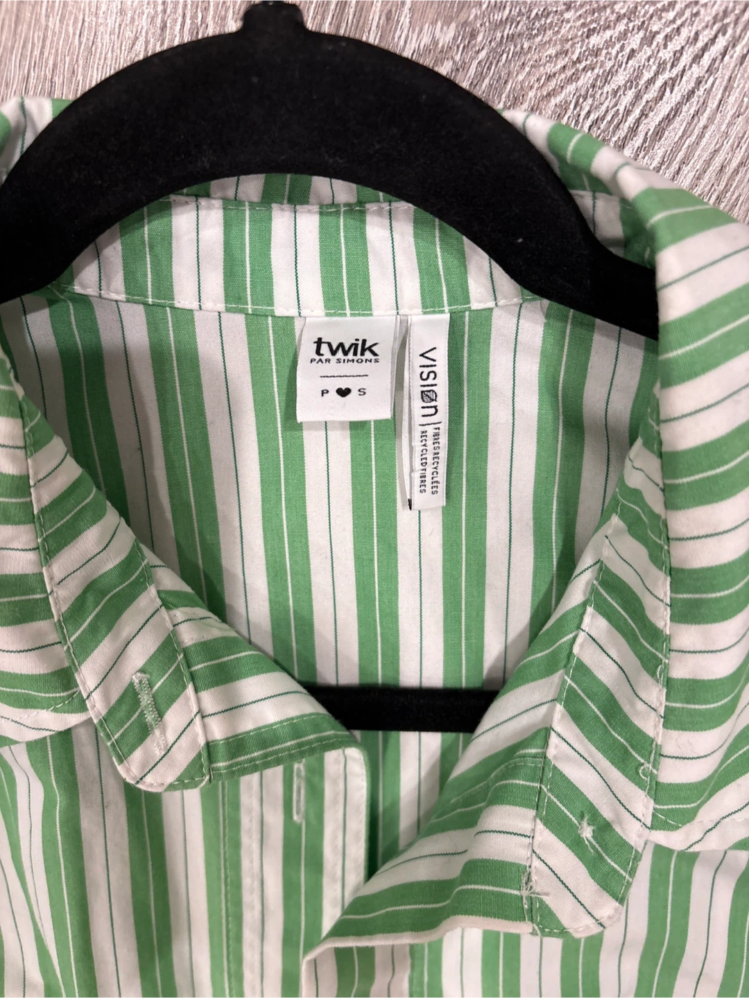 Twik par Simons Green & White Striped Button-Up Shirt - photo 5
