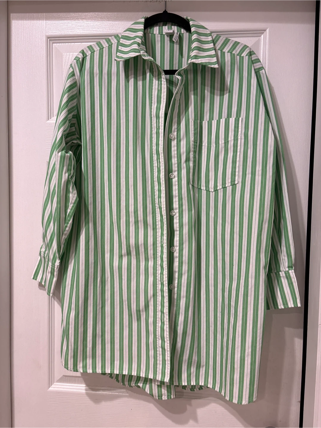 Twik par Simons Green & White Striped Button-Up Shirt - photo 2