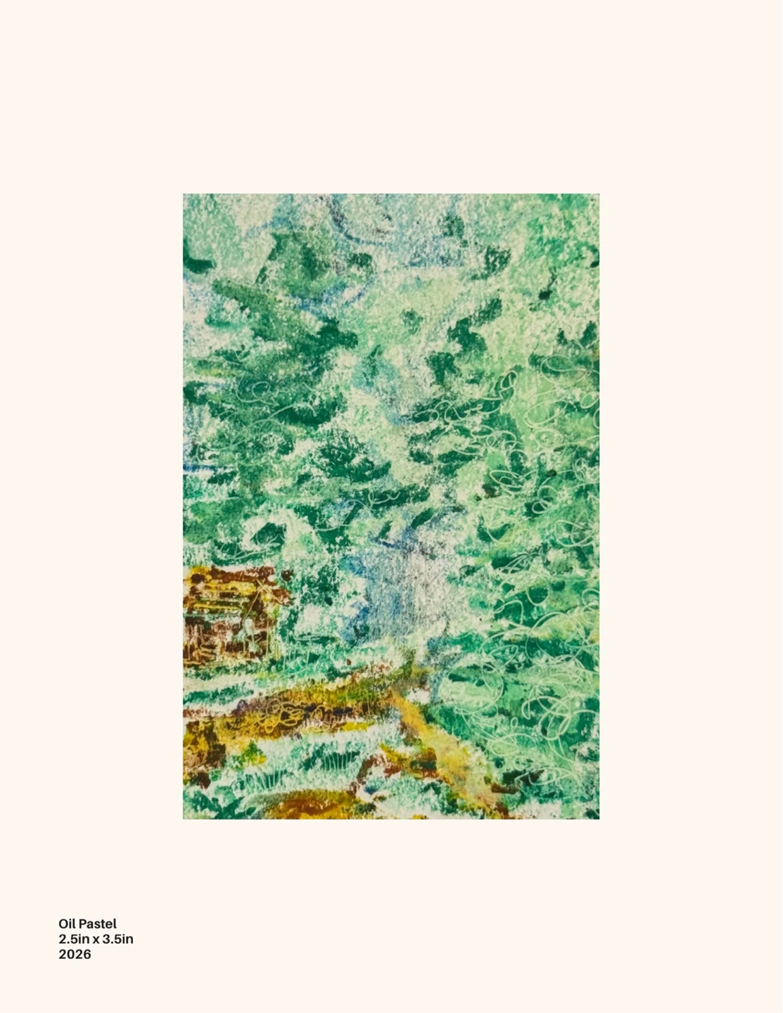 ACEO - Oil Pastel, Landscape, Original - photo 4