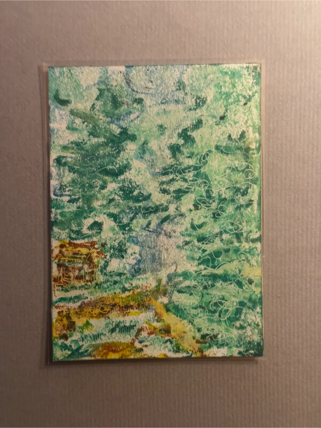 ACEO - Oil Pastel, Landscape, Original