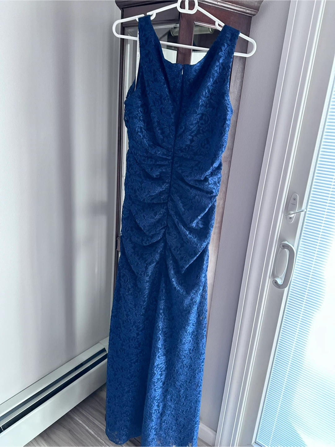 Oleg Cassini Navy Lace Dress with Bolero - Size 14 - photo 2