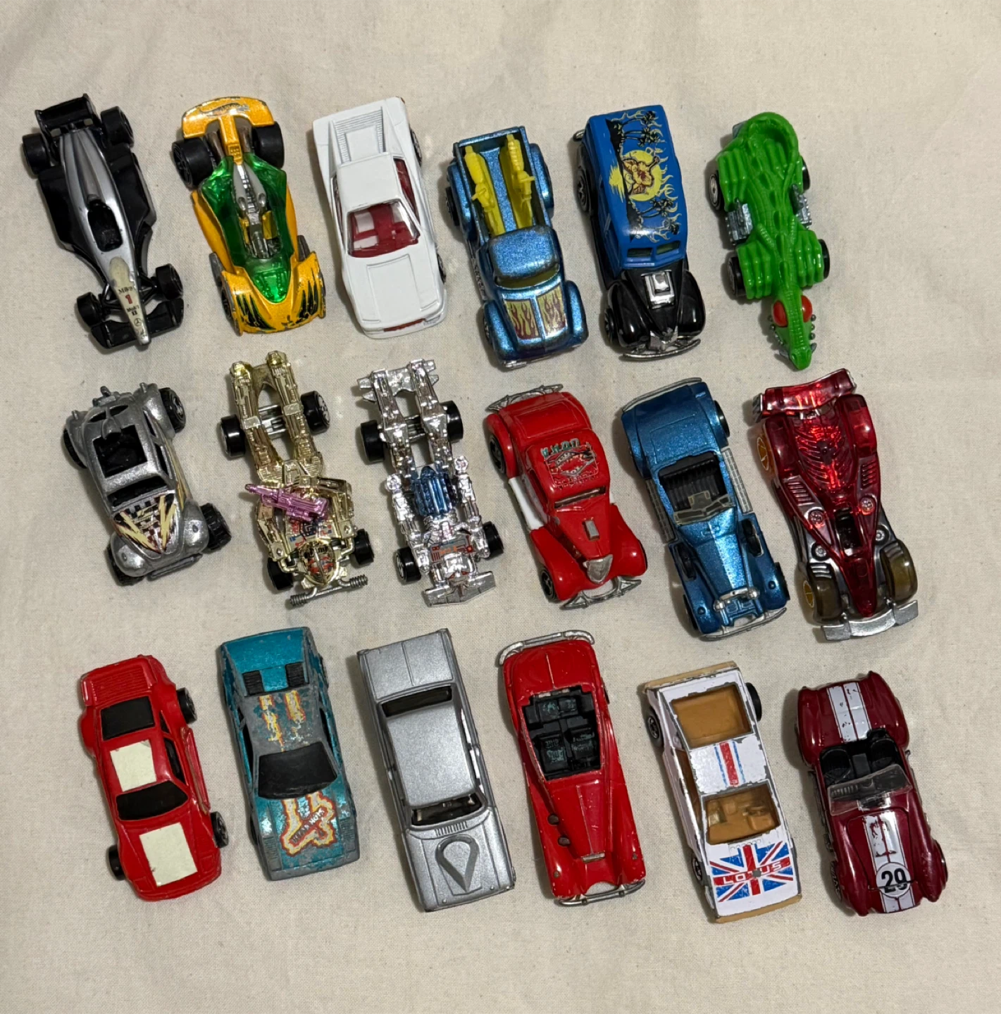 Assorted Vintage Hot Wheels Diecast Toy Cars