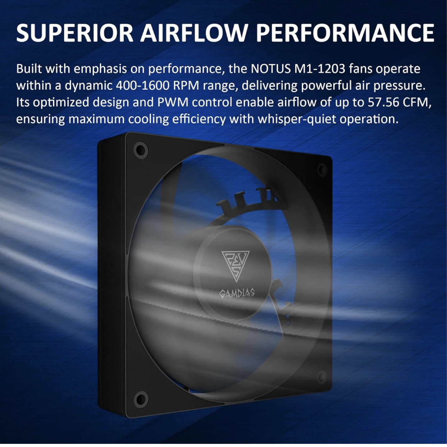 GAMDIAS NOTUS M1-1203 Computer Case Fan - photo 3