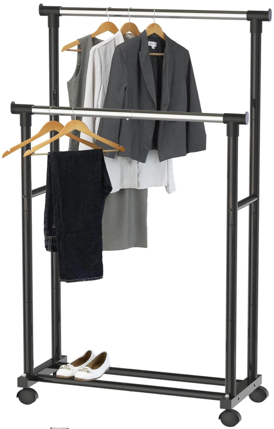 Simple Houseware Double Garment Rack