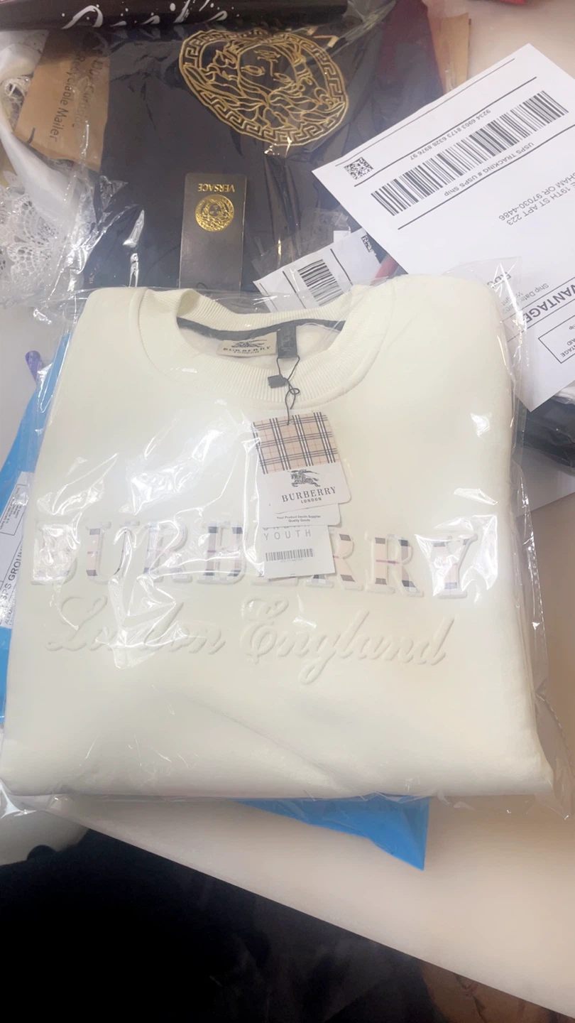 Burberry London England Cream Sweatshirt slim fit - photo 5