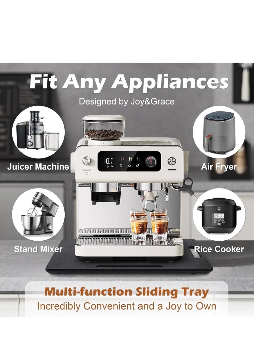 Joy & Grace Smart Sliding Tray for Appliances - photo 4
