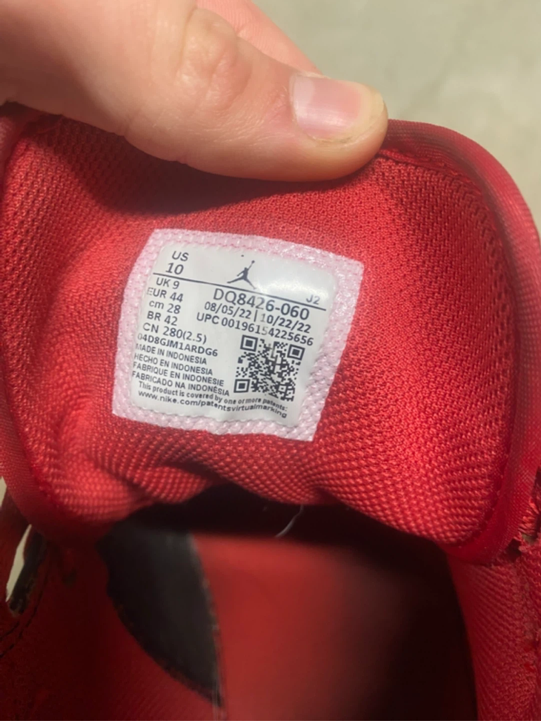 Air Jordan 1 Retro High OG "Bred" Size 10 - photo 3