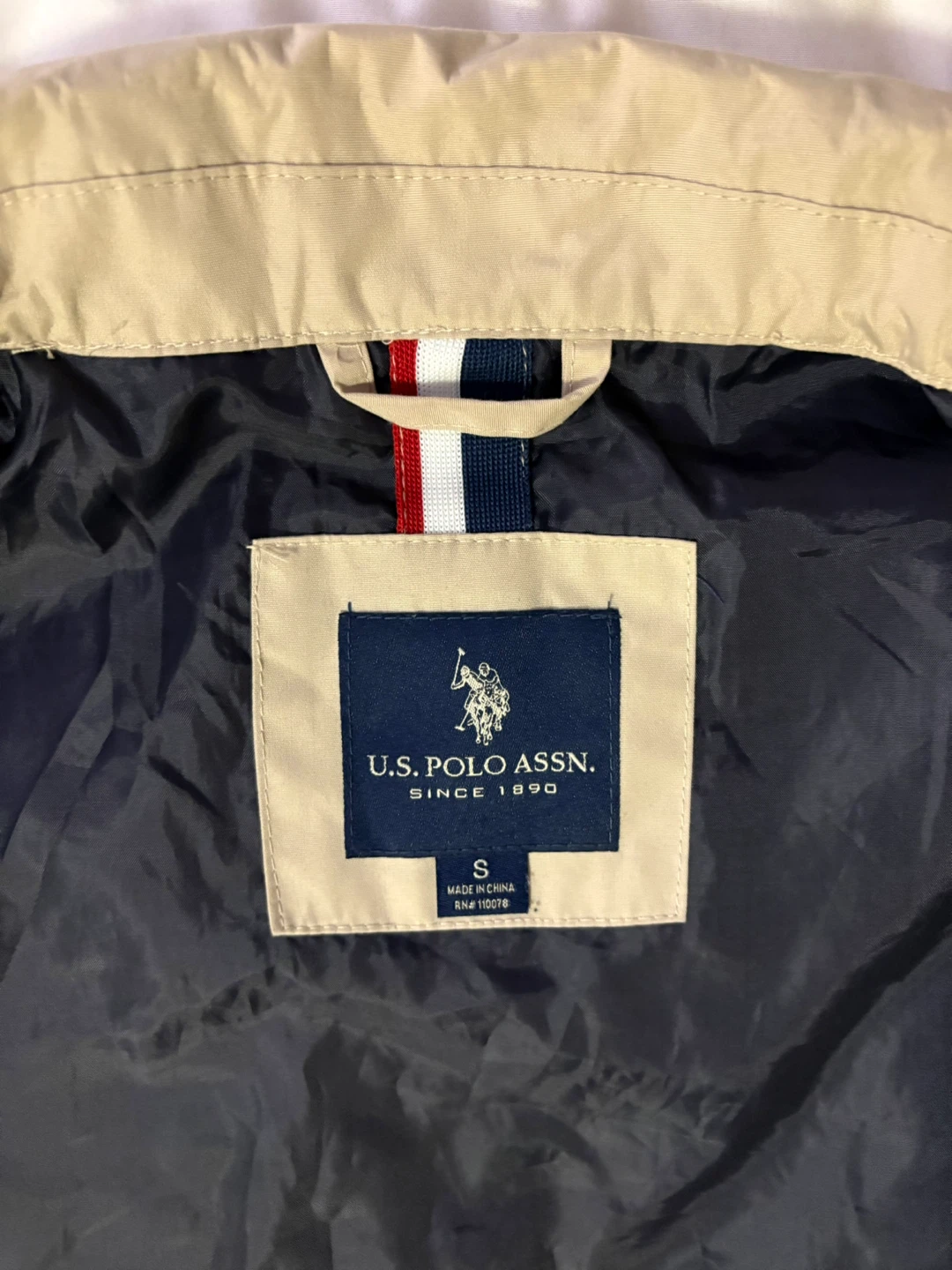 U.S. Polo Assn. Men's Lightweight Jacket - Tan, Size S - photo 2