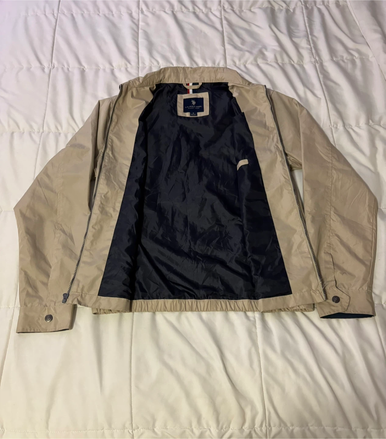 U.S. Polo Assn. Men's Lightweight Jacket - Tan, Size S - photo 3