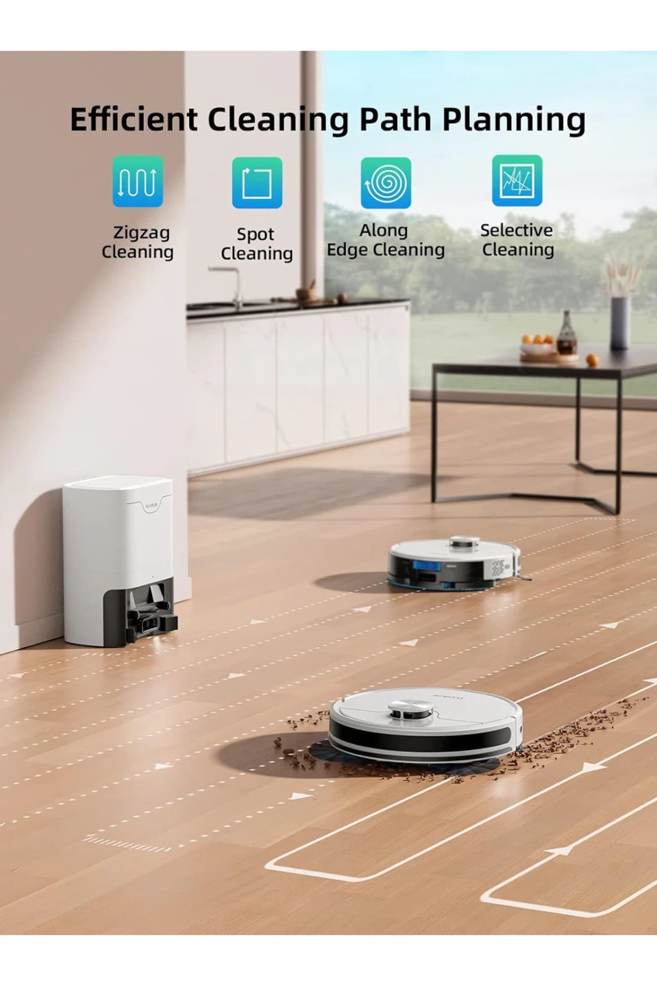 H.koenig 3-in-1 Sweeping & Vacuuming Robot - photo 3
