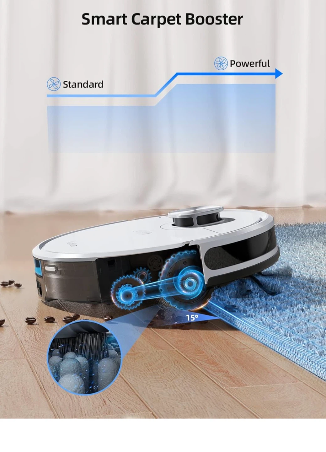 H.koenig 3-in-1 Sweeping & Vacuuming Robot - photo 2
