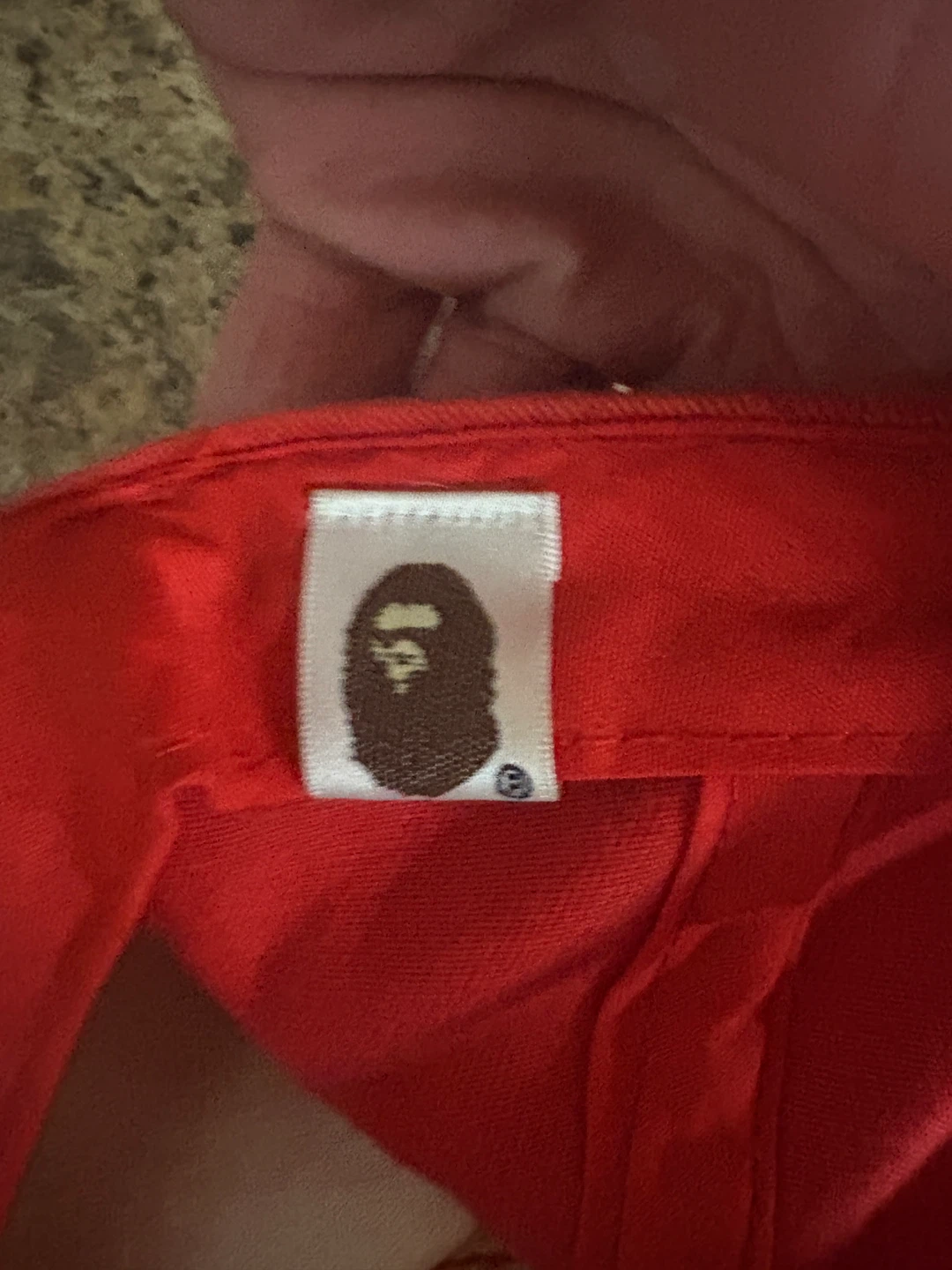 A Bathing Ape Baby Milo Red Cap - photo 3