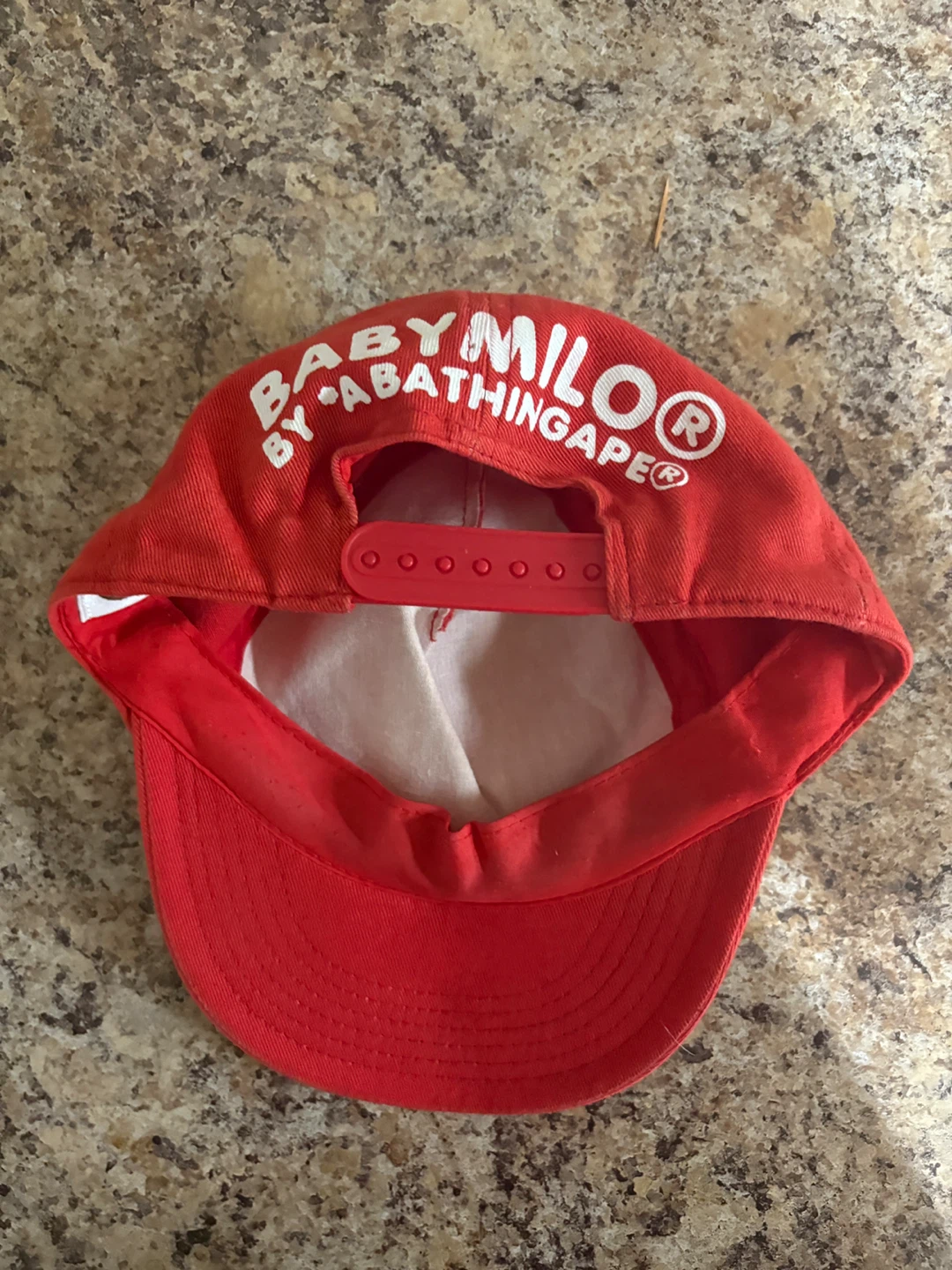 A Bathing Ape Baby Milo Red Cap - photo 2