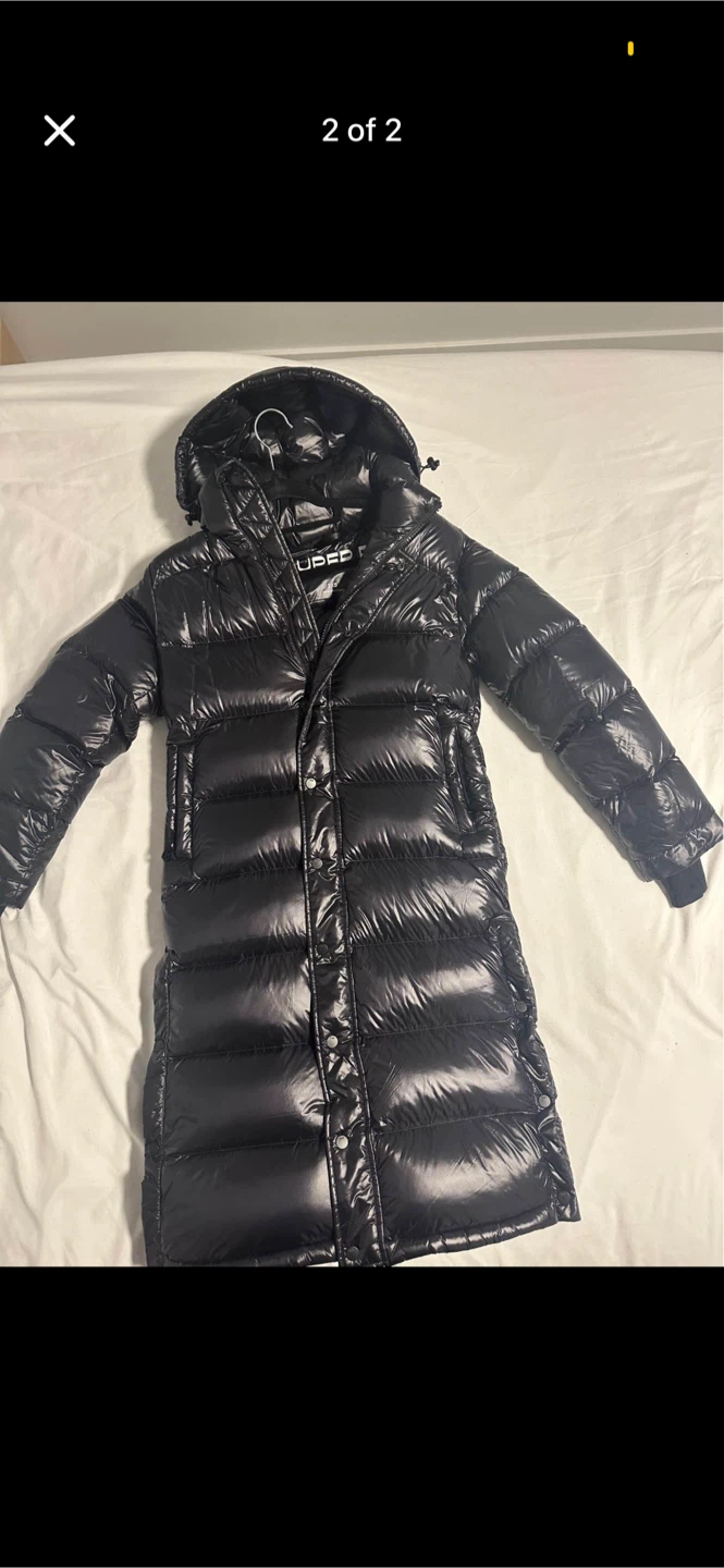 The Super Puff Long Black Puffer Jacket 2XS - photo 2