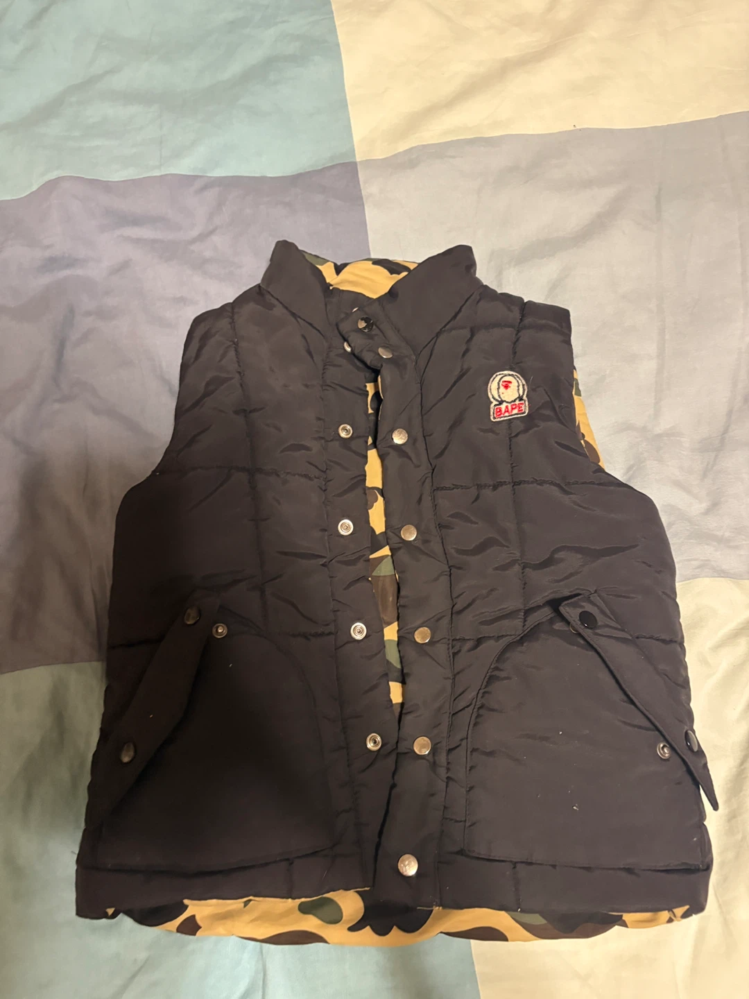 Bape Kids Camo Puffer Vest - photo 3