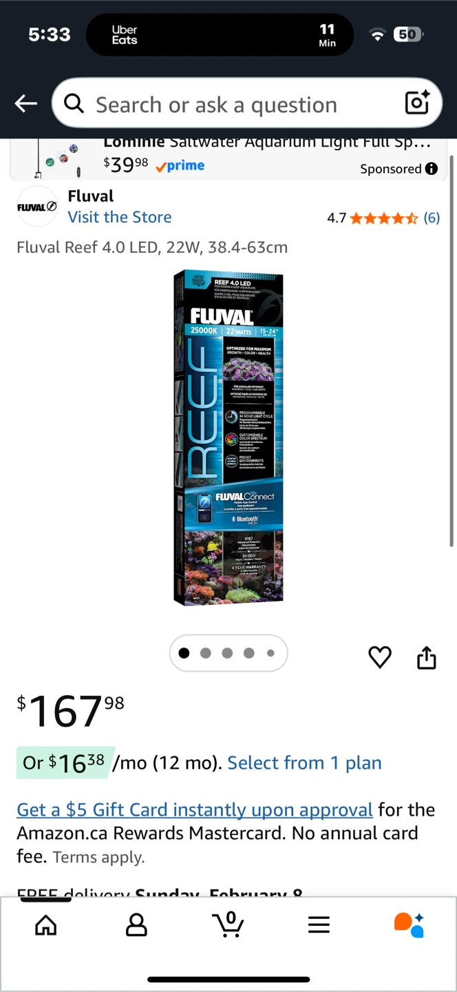 Fluval Reef 4.0 LED Aquarium Light 38.4-63cm - photo 3