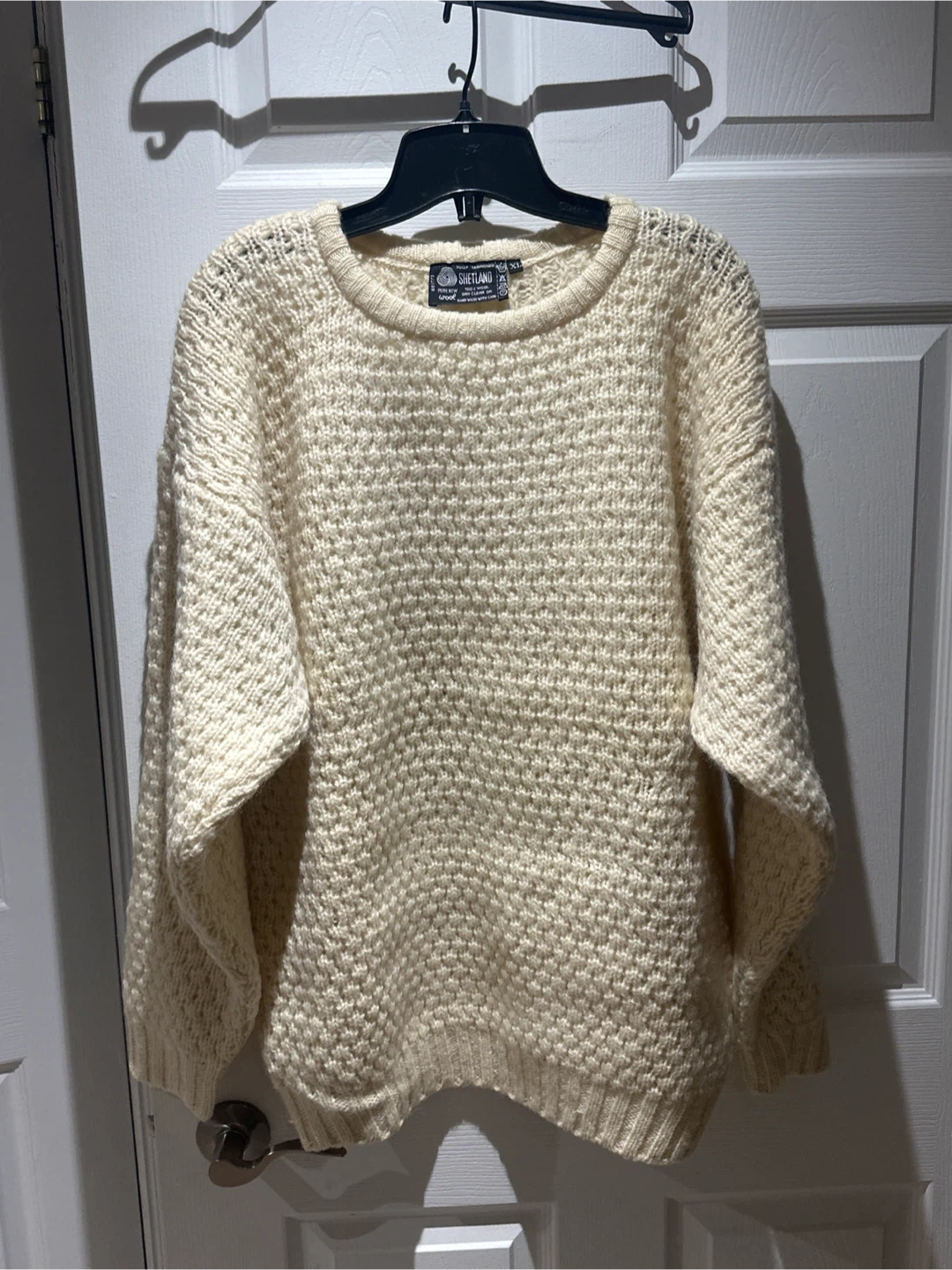 Shetland Wool Crew Neck Sweater