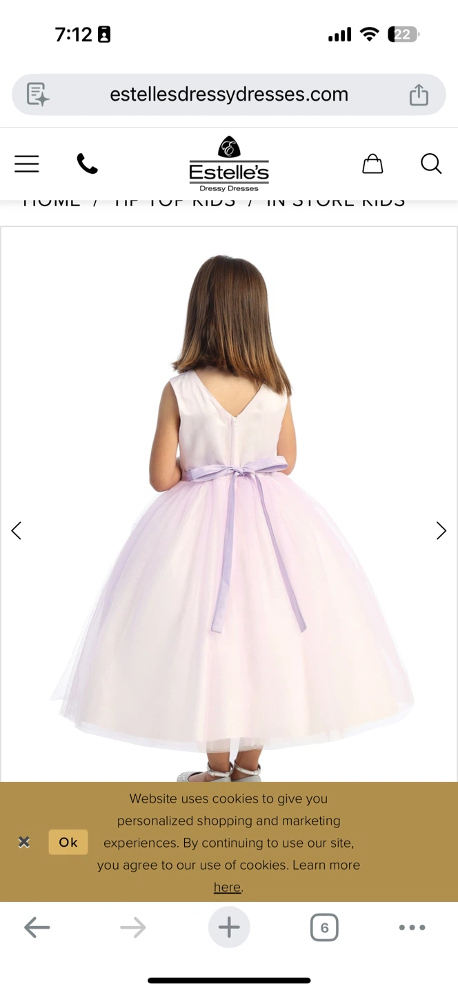 Tip Top Kids Dress Lavender Size 5/6 - photo 2