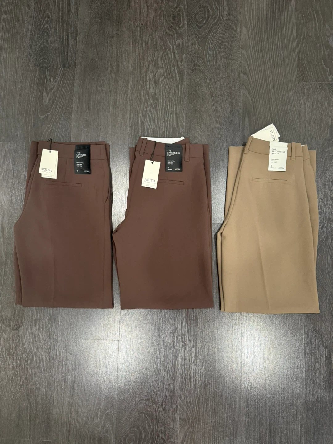 Aritzia Effortless & Limitless Pants Lo-Rise Size 6 NWT