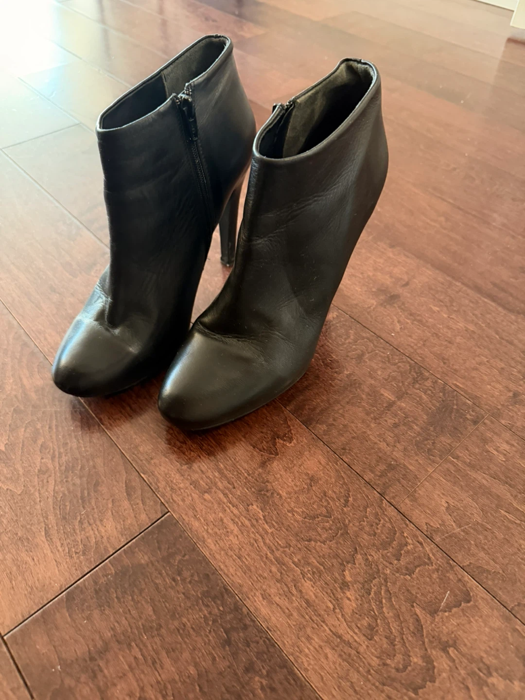 Black Leather Ankle Boots🏆