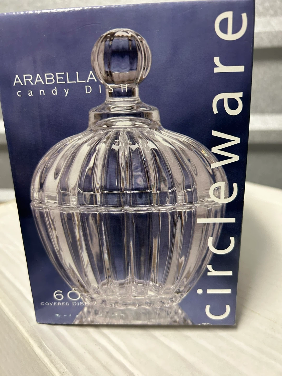 Circleware Arabella Candy Dish with Lid - Clear Glass - photo 2