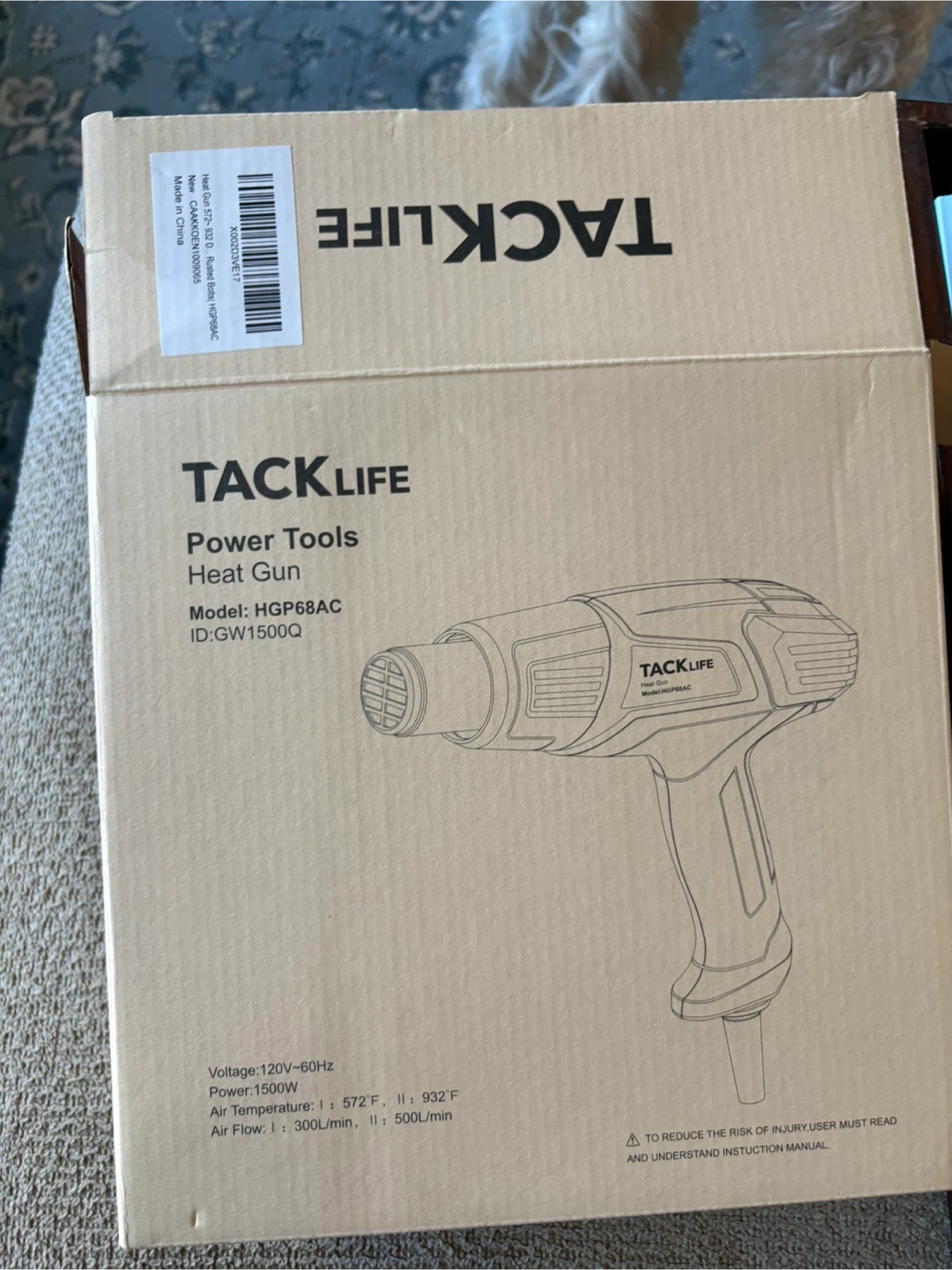 TACKLIFE Heat Gun HGP68AC with Accessories