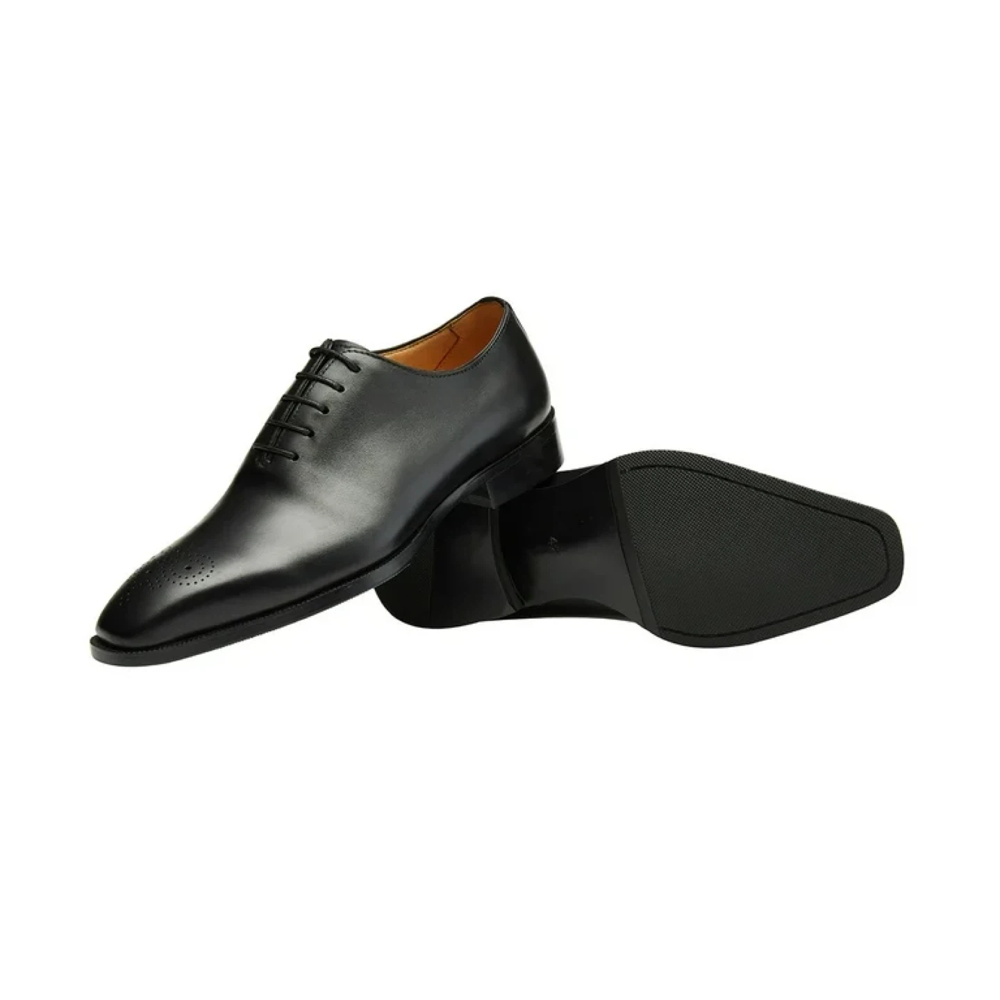 Men's Black Leather Oxford Dress Shoes - photo 4
