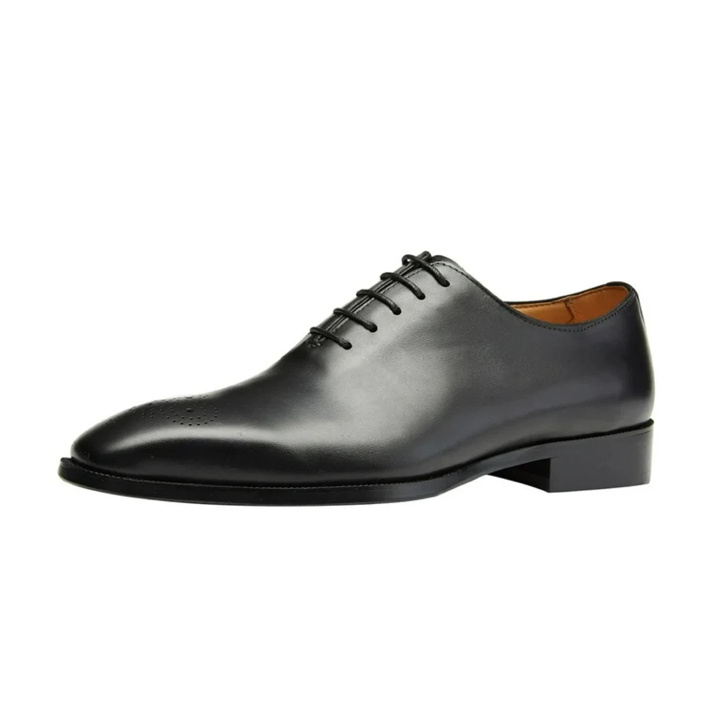 Men's Black Leather Oxford Dress Shoes - photo 2