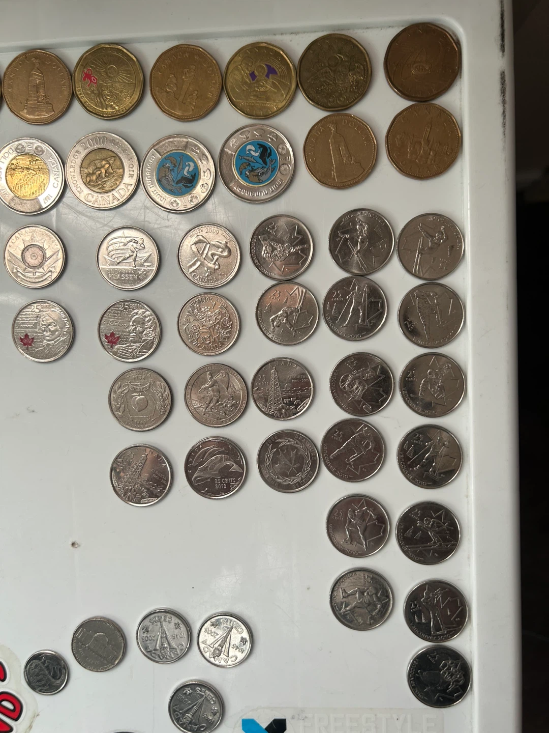 Assorted Canadian and US Coins
