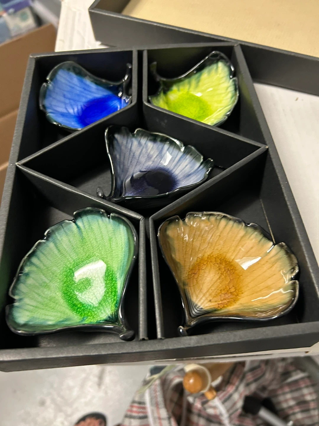 Ginkgo Leaf Shaped Dishes Set (Set of 5)