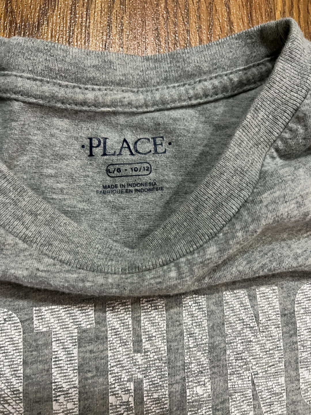 Children’s Place boys 10/12 grey football graphic t-shirt - photo 2