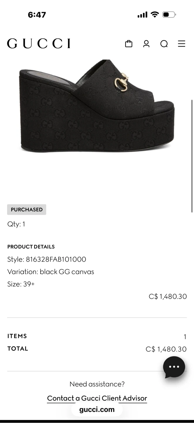 GUCCI Black Wedge Sandals with Horsebit - photo 5