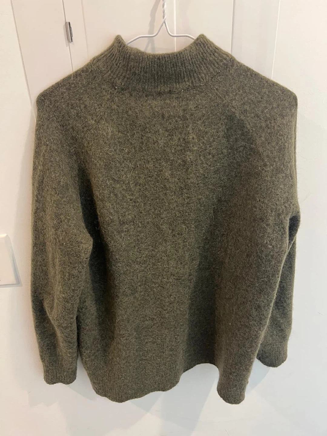 Green Mock Neck Sweater