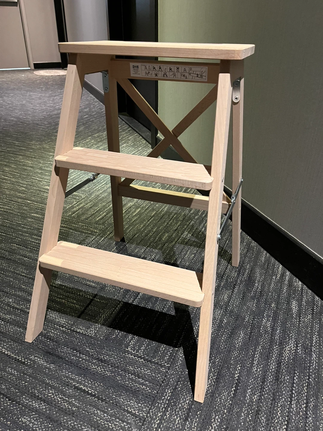 IKEA BEKVÄM Step stool, beech, 63 cm - photo 2