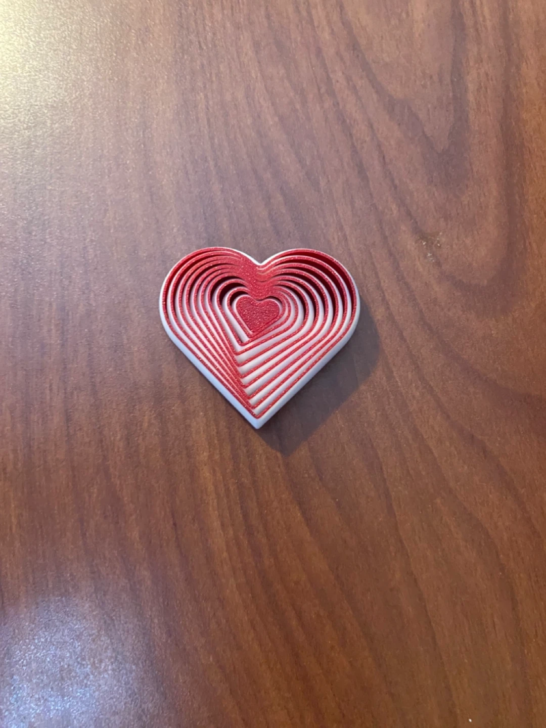 Multicolour flexible, heart fidget