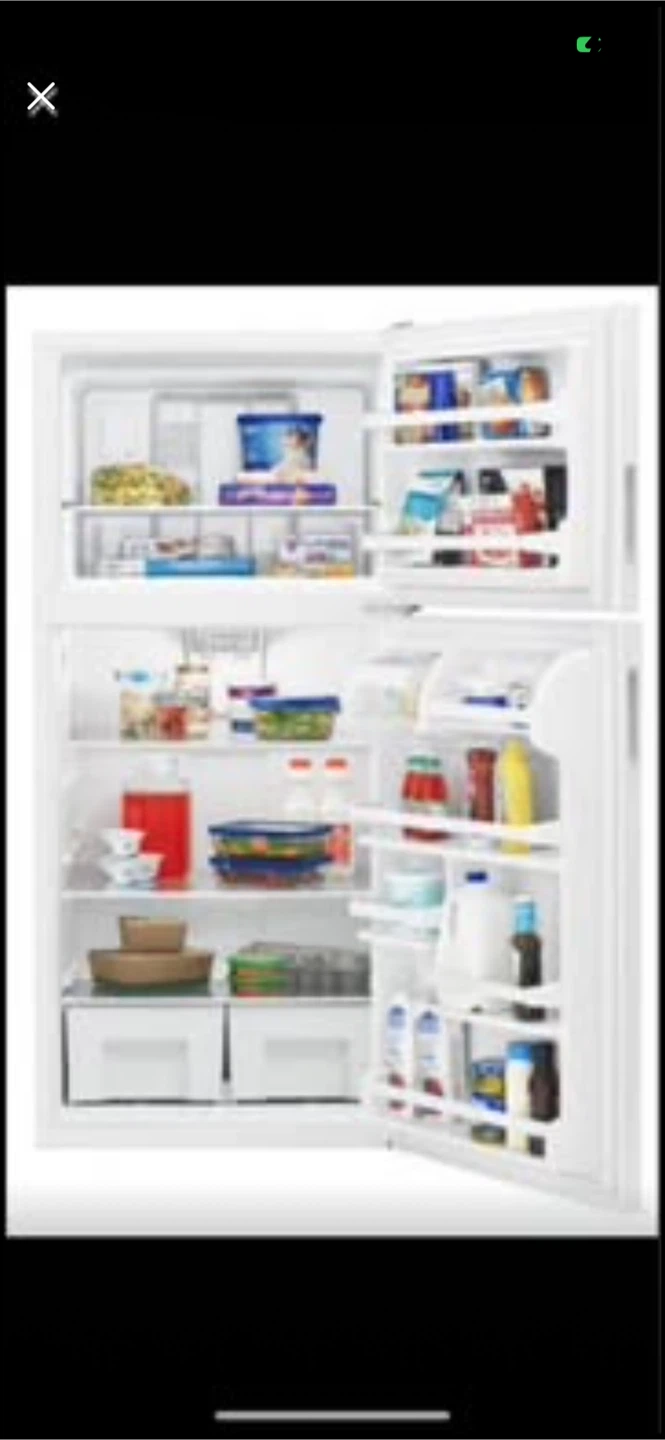 New Amana 18.2 cu ft Top Freezer Refrigerator - photo 4