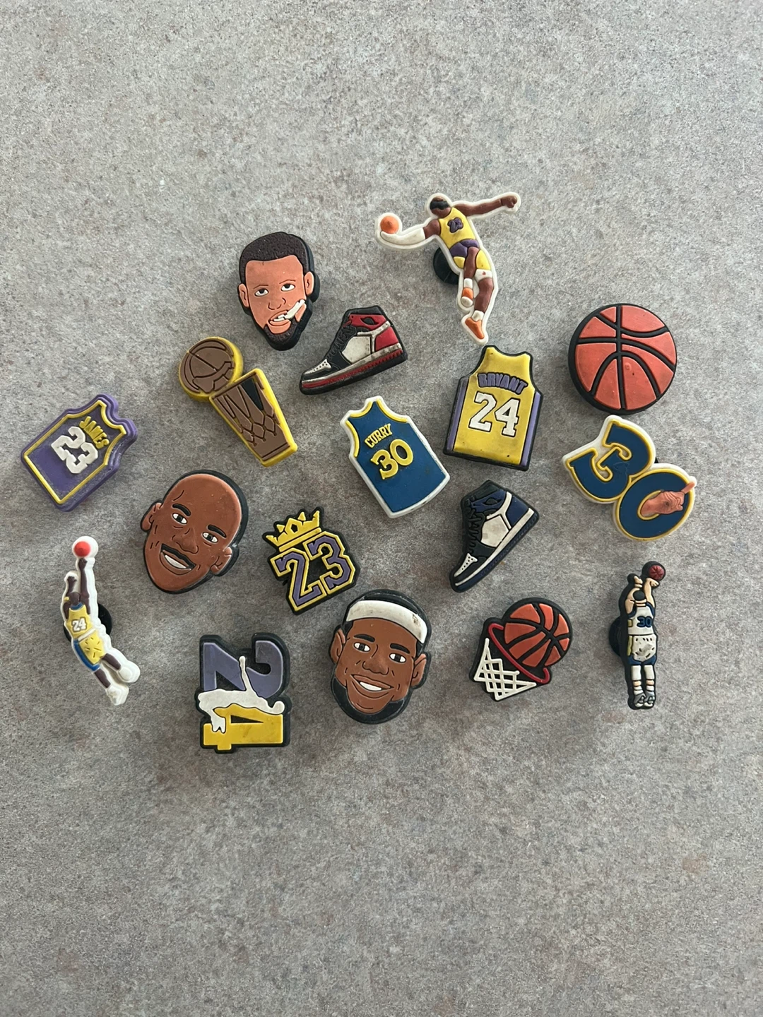 Basketball Shoe Charms Set - NBA Legends & Icons