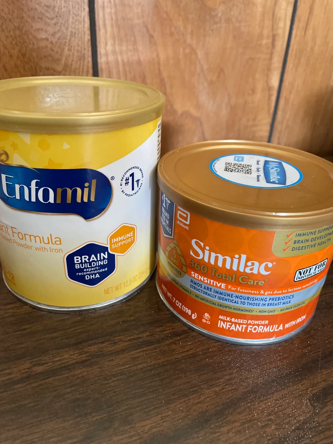 Enfamil Infant Formula & Similac Sensitive Infant Formula