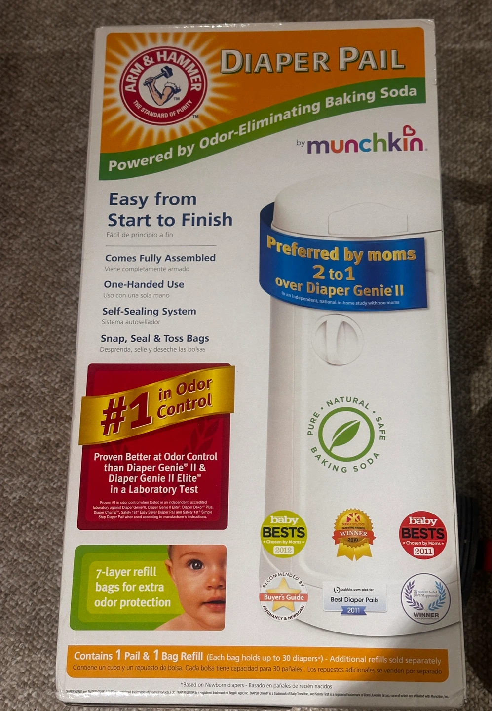 Munchkin Arm & Hammer Diaper Pail
