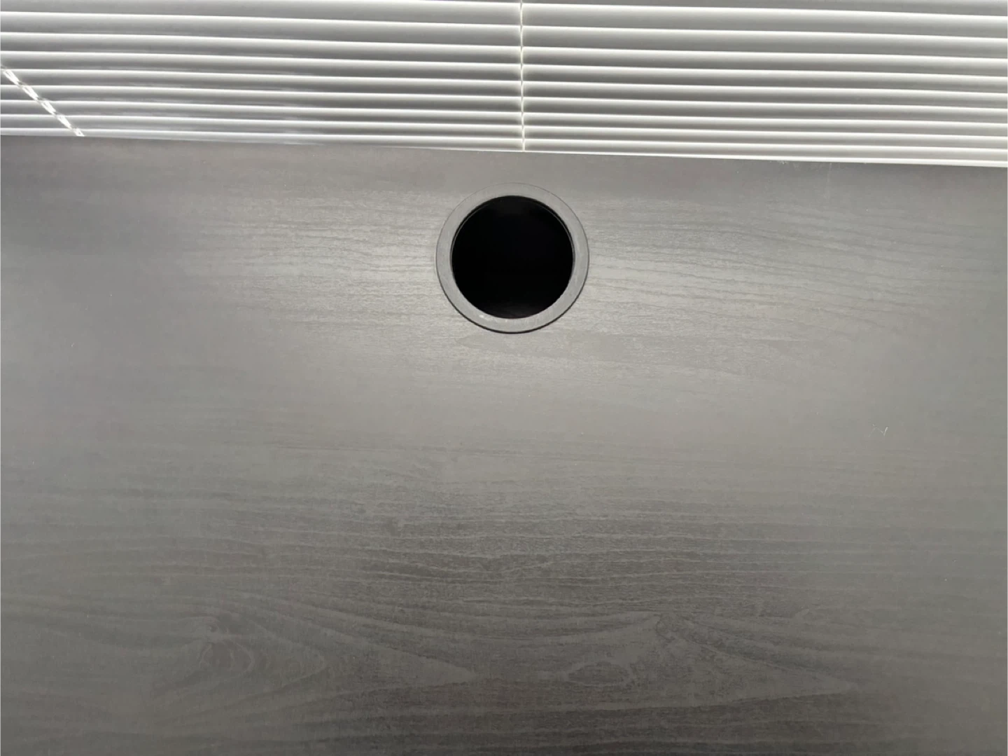 Black Desk with Grommet Hole - photo 2