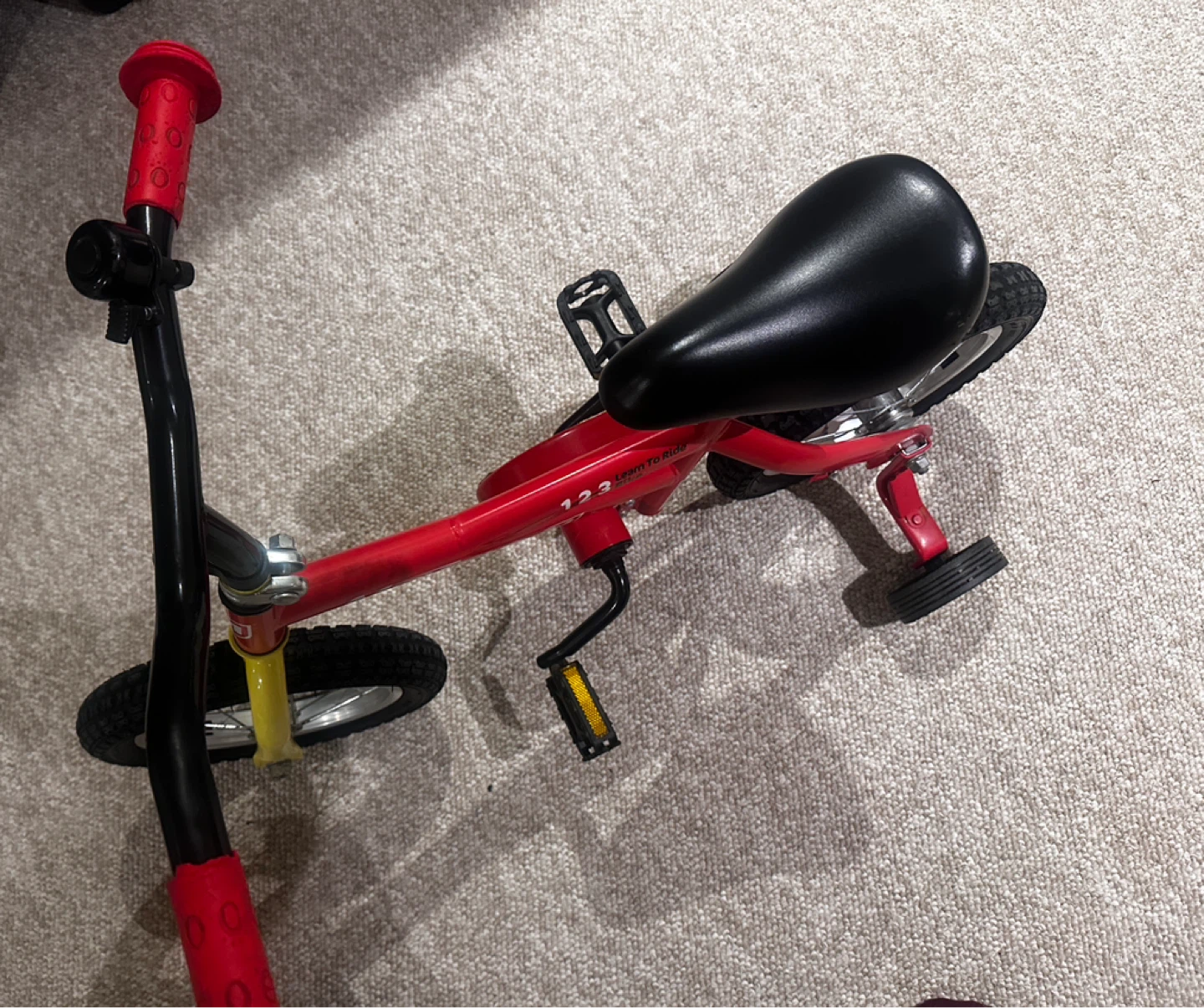 Red "Learn to Ride" Tricycle