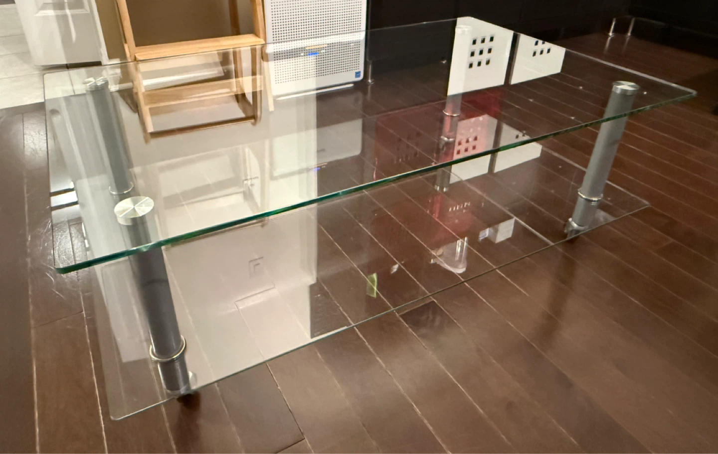 IKEA Rollable Glass Coffee Table