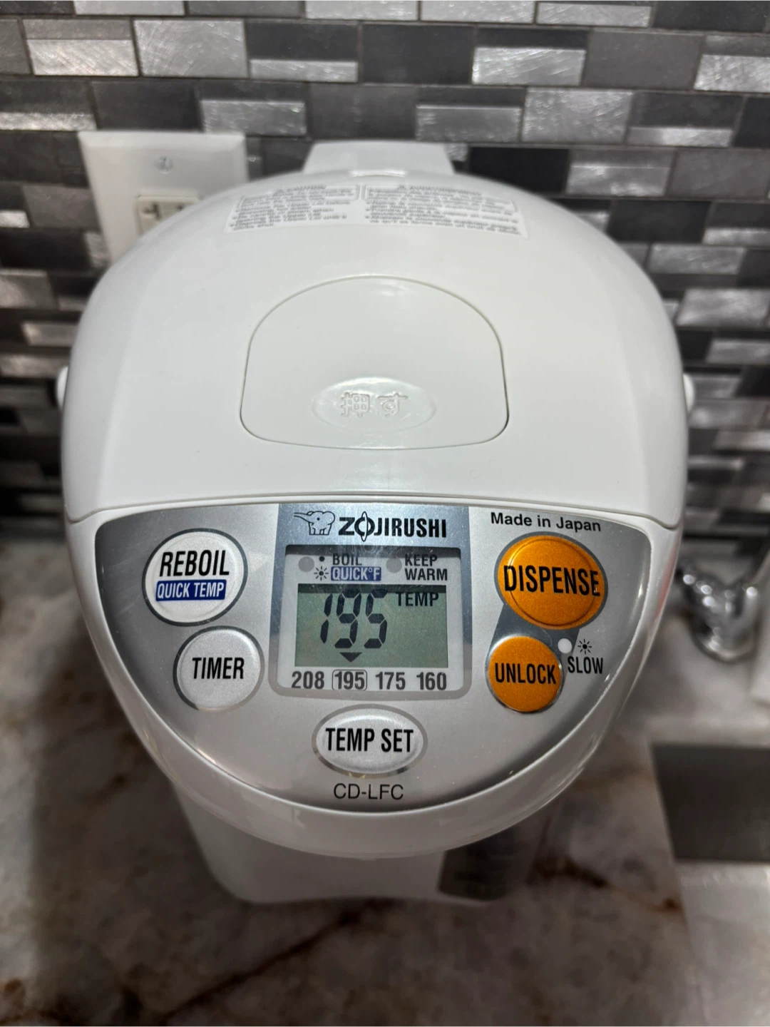 Zojirushi 5.0L Electric Water Boiler and Warmer - photo 2