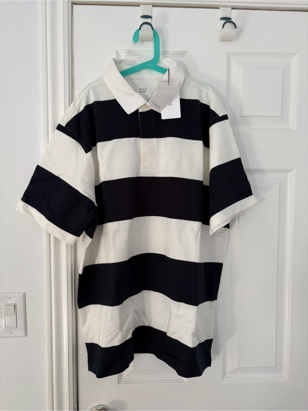 W.E.S. Relaxed Striped Rugby Shirt - Size S