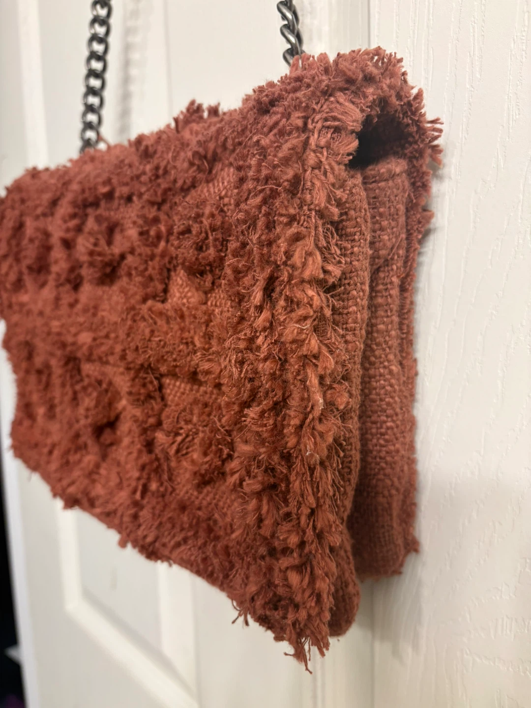 Zara Textured Brown Shoulder Bag - photo 4