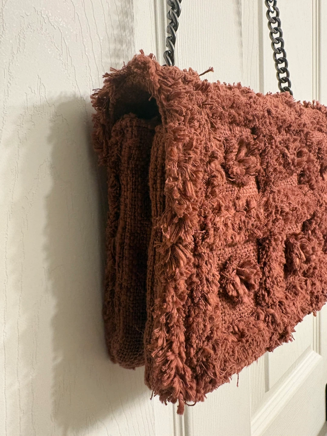 Zara Textured Brown Shoulder Bag - photo 5