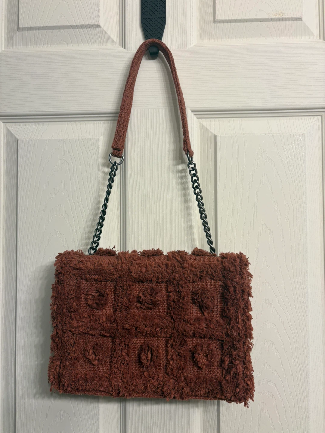 Zara Textured Brown Shoulder Bag - photo 2