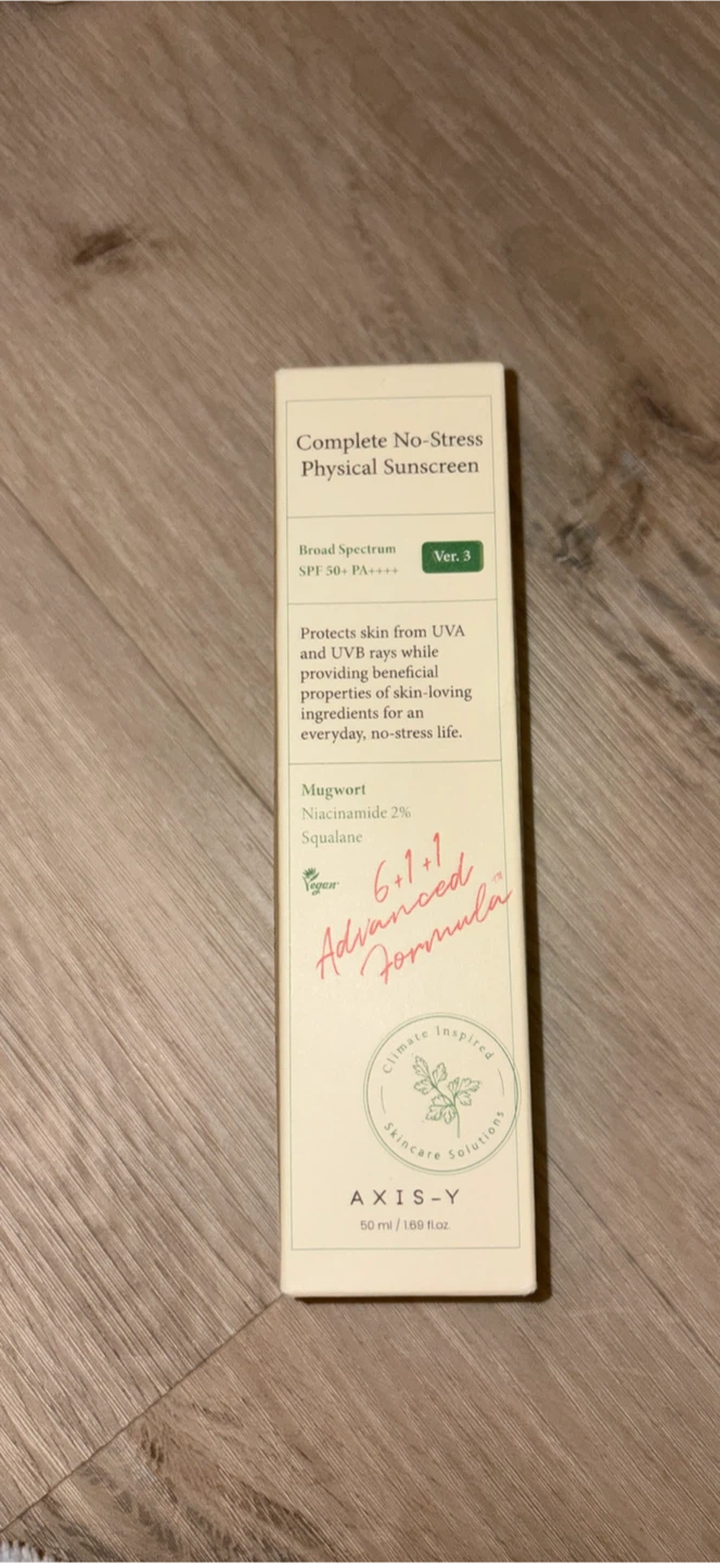 AXIS-Y Complete No-Stress Physical Sunscreen SPF 50+ PA++++